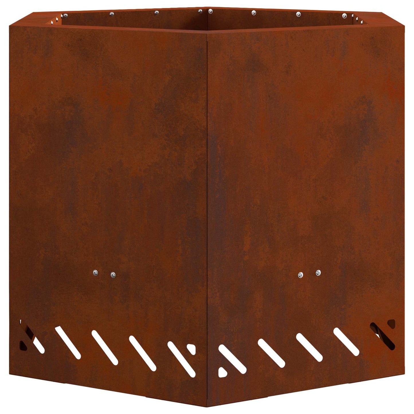 vidaXL Smokeless Fire Pit Brown 58 x 58 x 51 cm Weathering Steel - 10744