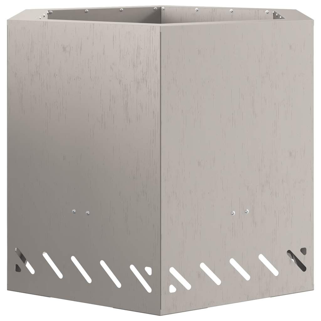 vidaXL Smokeless Fire Pit Brown 58 x 58 x 51 cm Weathering Steel - 10744