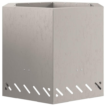 vidaXL Smokeless Fire Pit Brown 58 x 58 x 51 cm Weathering Steel - 10744