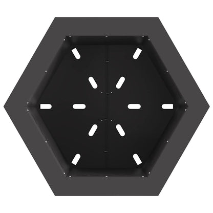 vidaXL Smokeless Fire Pit Black 48 x 48 x 51 cm Steel - 10749