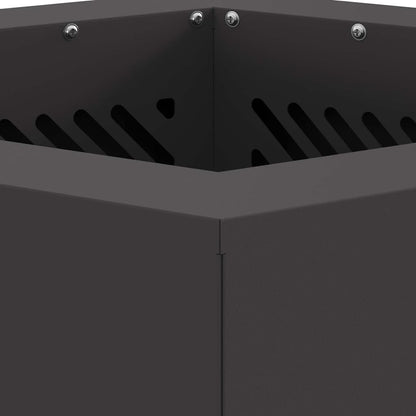 vidaXL Smokeless Fire Pit Black 38 x 38 x 51 cm Steel - 10751