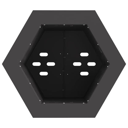 vidaXL Smokeless Fire Pit Black 38 x 38 x 51 cm Steel - 10751