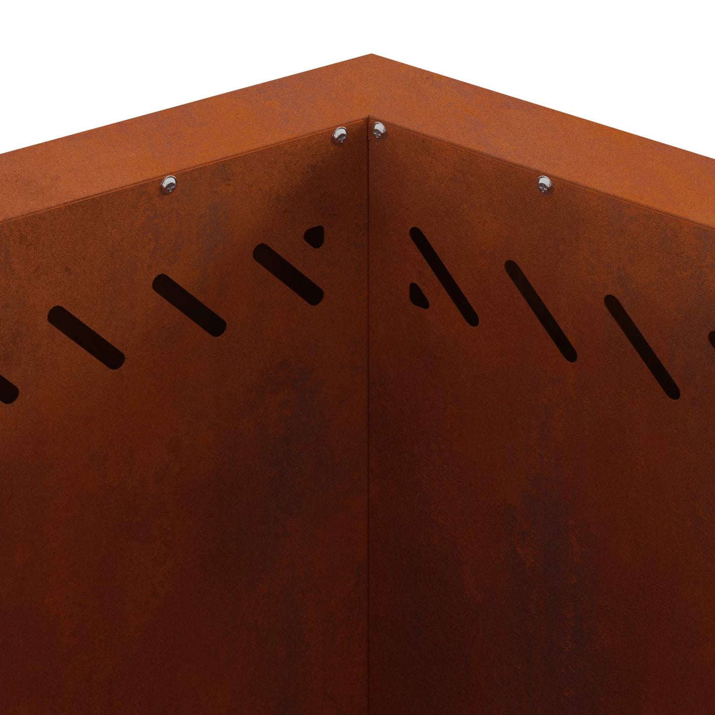 vidaXL Smokeless Fire Pit Brown 38 x 38 x 51 cm Weathering Steel - 10758