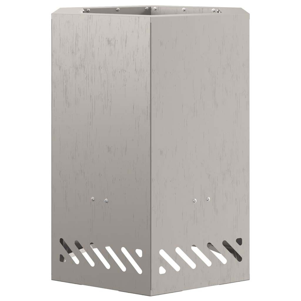 vidaXL Smokeless Fire Pit Brown 38 x 38 x 51 cm Weathering Steel - 10758