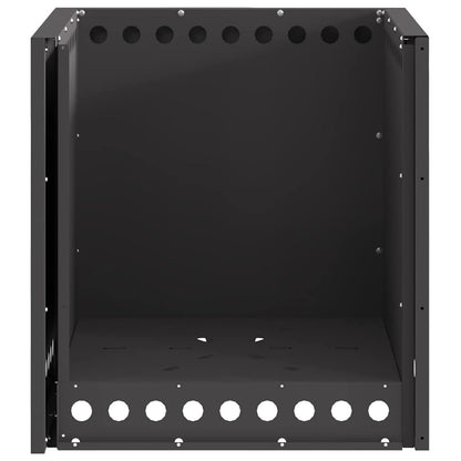 vidaXL Smokeless Fire Pit Black 48 x 48 x 50 cm Steel