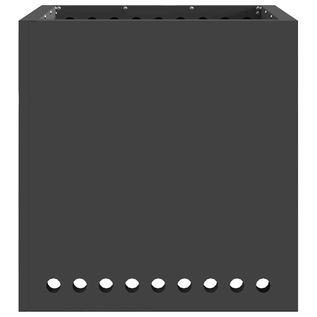 vidaXL Smokeless Fire Pit Black 48 x 48 x 50 cm Steel