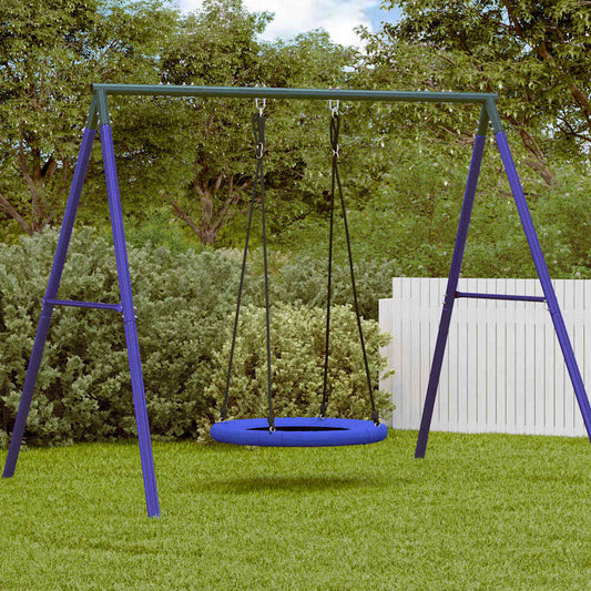 vidaXL Nest Swing Blue 100 x 100 x 180 cm Plastic