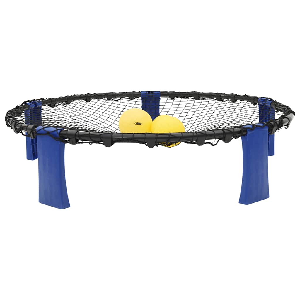 vidaXL Roundnet Set of 3 Balls and Extra Pump Ø90x20 cm - Blue