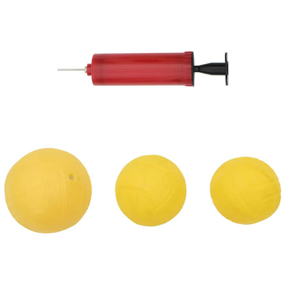 vidaXL Roundnet Set of 3 Balls and Extra Pump Ø90x20 cm - Blue