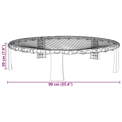vidaXL Roundnet Set of 3 Balls and Extra Pump Ø90x20 cm - Blue