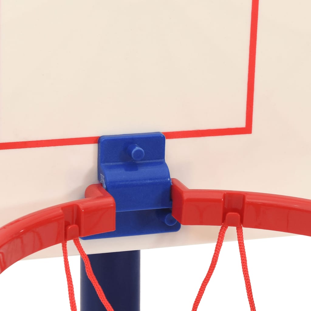 vidaXL Basketball Stand with Ball and Pump Adjustable Height 90/121 cm - Multicolour