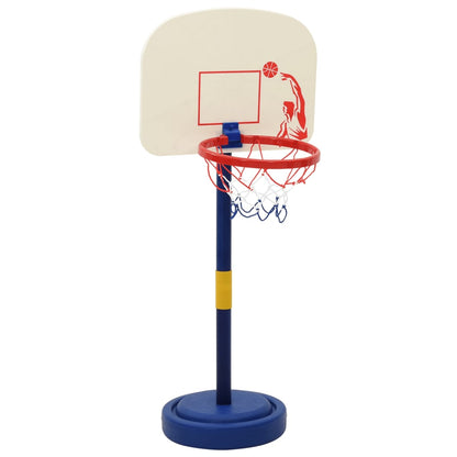 vidaXL Basketball Stand with Ball and Pump Adjustable Height 90/121 cm - Multicolour