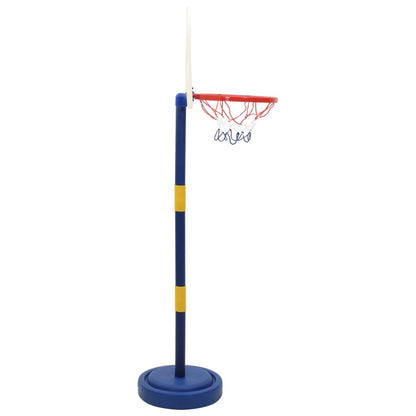 vidaXL Basketball Stand with Ball and Pump Adjustable Height 90/121 cm - Multicolour