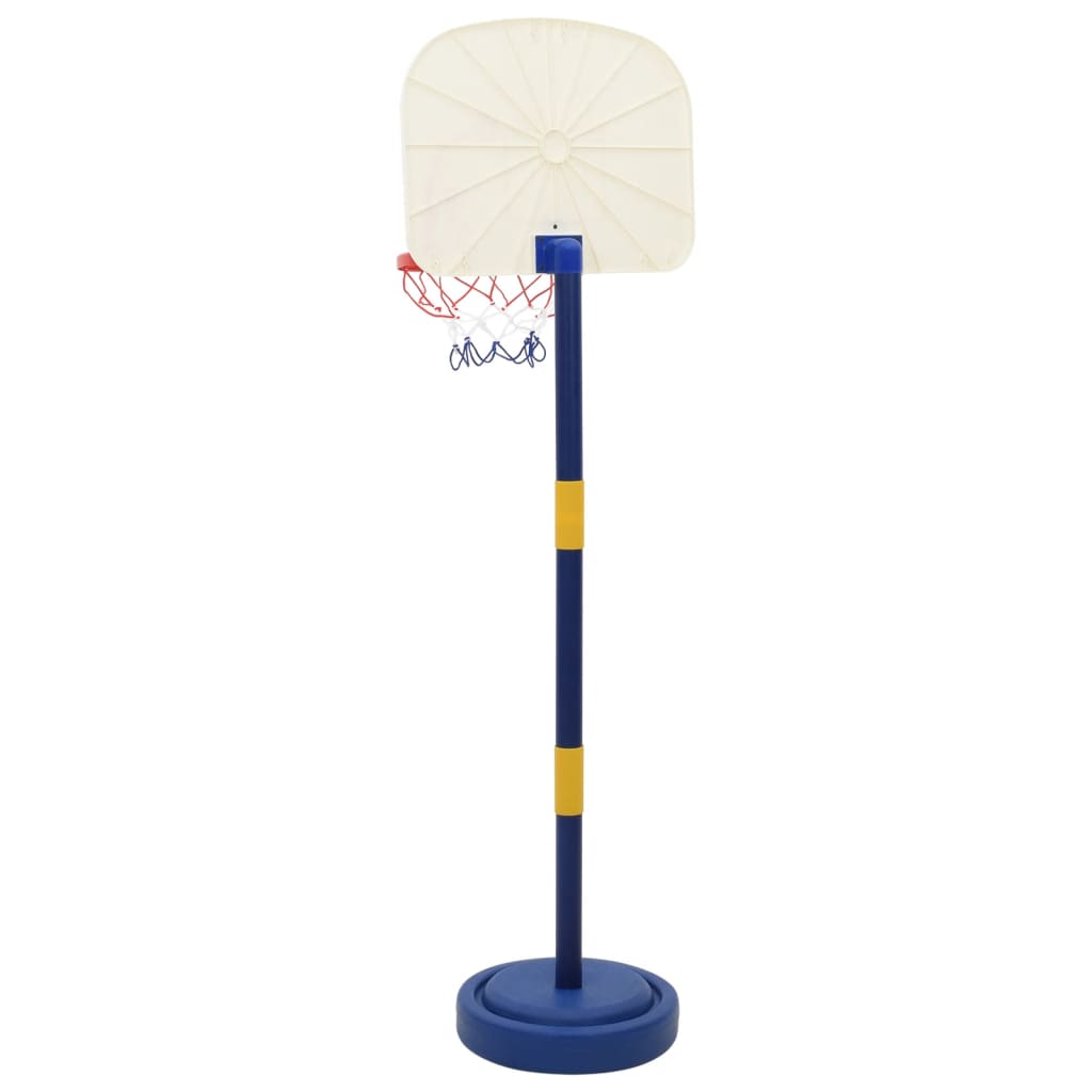 vidaXL Basketball Stand with Ball and Pump Adjustable Height 90/121 cm - Multicolour