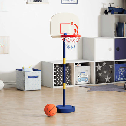 vidaXL Basketball Stand with Ball and Pump Adjustable Height 90/121 cm - Multicolour