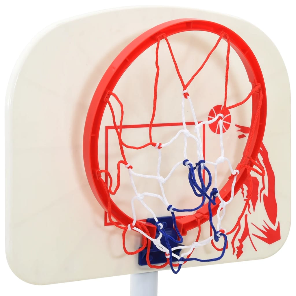 vidaXL Children's Football and Basketball Set with Balls 98x50x70 cm - White