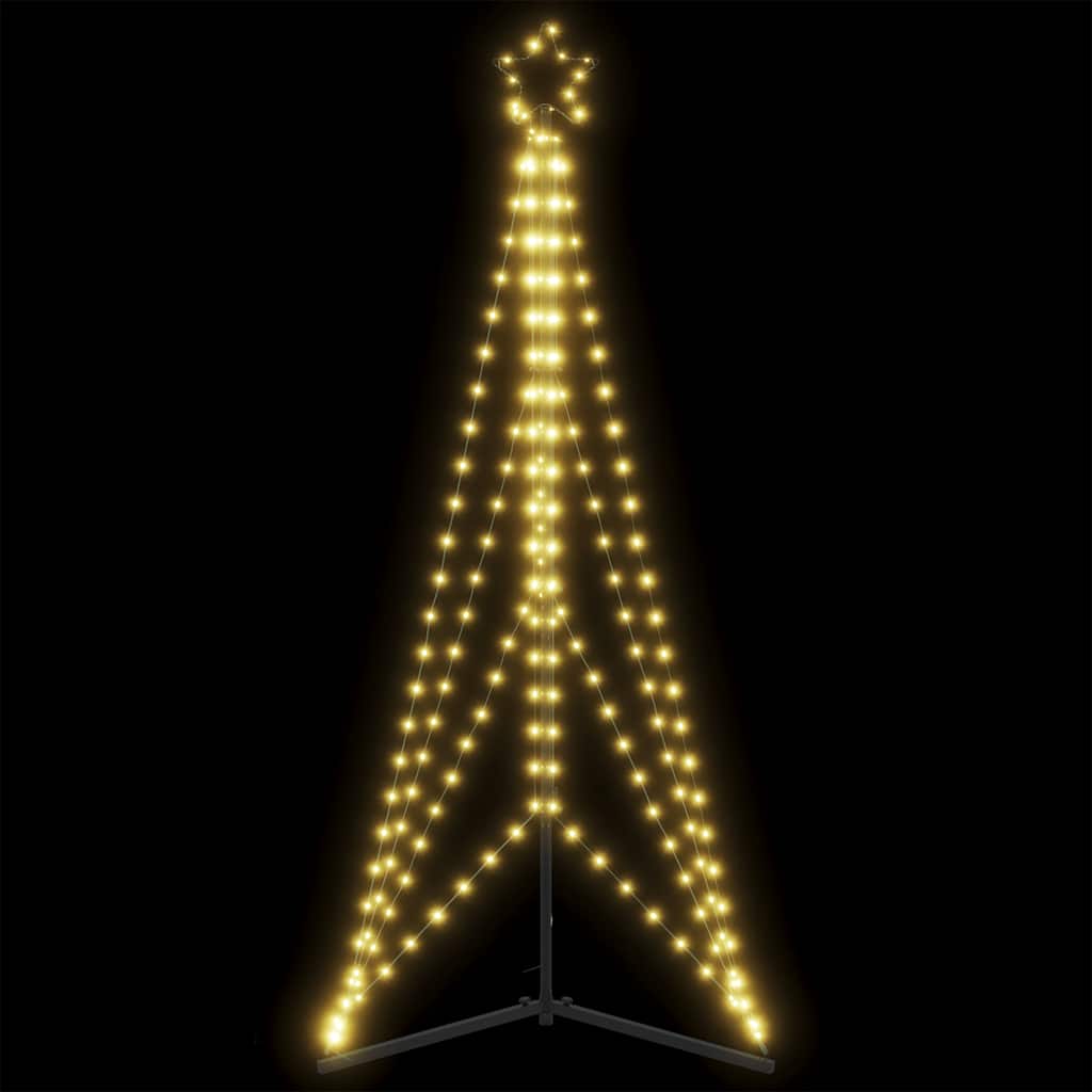 vidaXL LED Christmas Tree 363 LEDs Warm White 182 cm - 180 cm