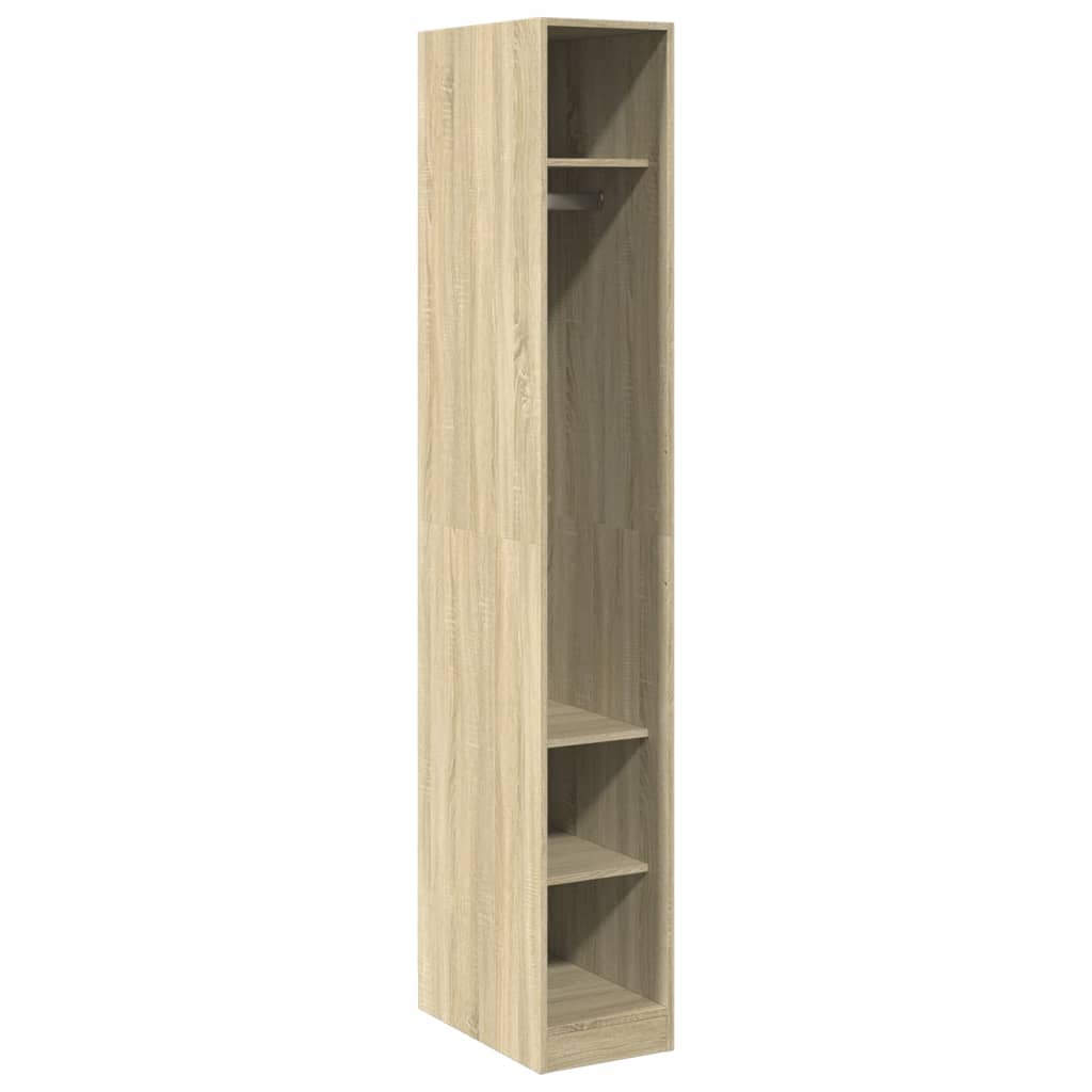 vidaXL Wardrobe Sonoma Oak 30x50x200 cm Engineered Wood - Brown