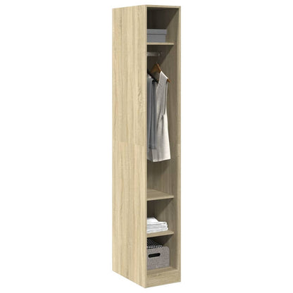 vidaXL Wardrobe Sonoma Oak 30x50x200 cm Engineered Wood - Brown