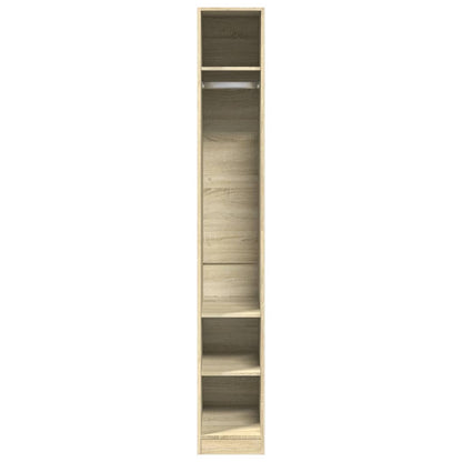 vidaXL Wardrobe Sonoma Oak 30x50x200 cm Engineered Wood - Brown