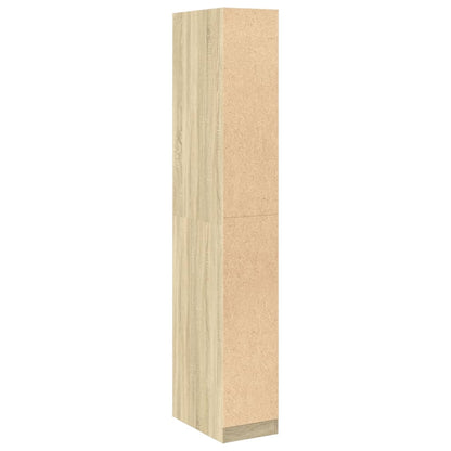 vidaXL Wardrobe Sonoma Oak 30x50x200 cm Engineered Wood - Brown