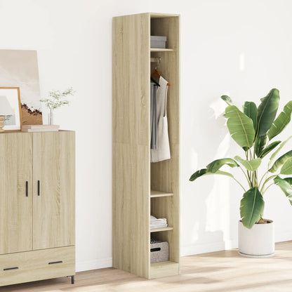 vidaXL Wardrobe Sonoma Oak 30x50x200 cm Engineered Wood - Brown