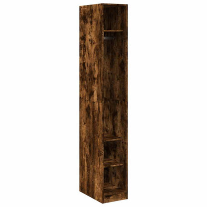 vidaXL Wardrobe Smoked Oak 30x50x200 cm Engineered Wood - Brown