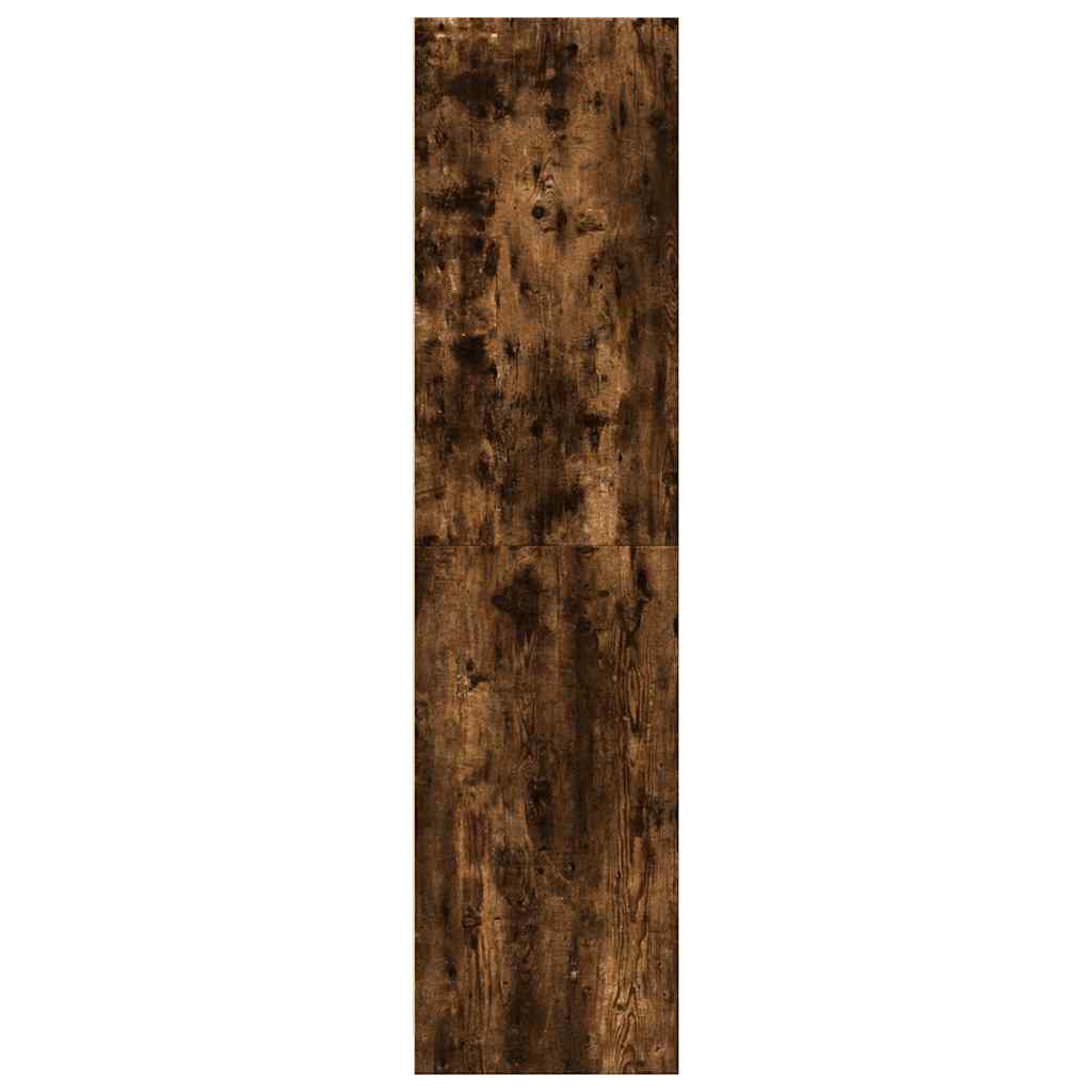 vidaXL Wardrobe Smoked Oak 30x50x200 cm Engineered Wood - Brown