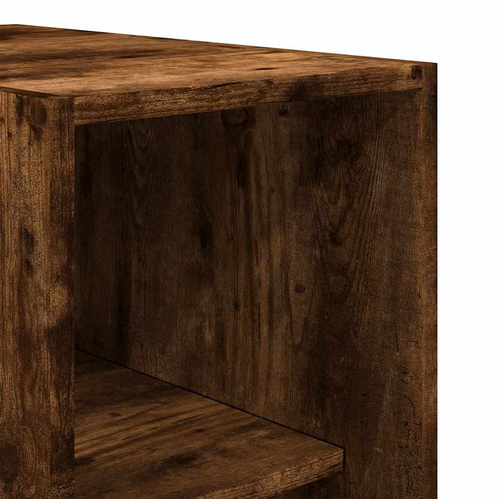 vidaXL Wardrobe Smoked Oak 30x50x200 cm Engineered Wood - Brown
