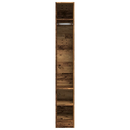 vidaXL Wardrobe Old Wood 30x50x200 cm Engineered Wood - Brown