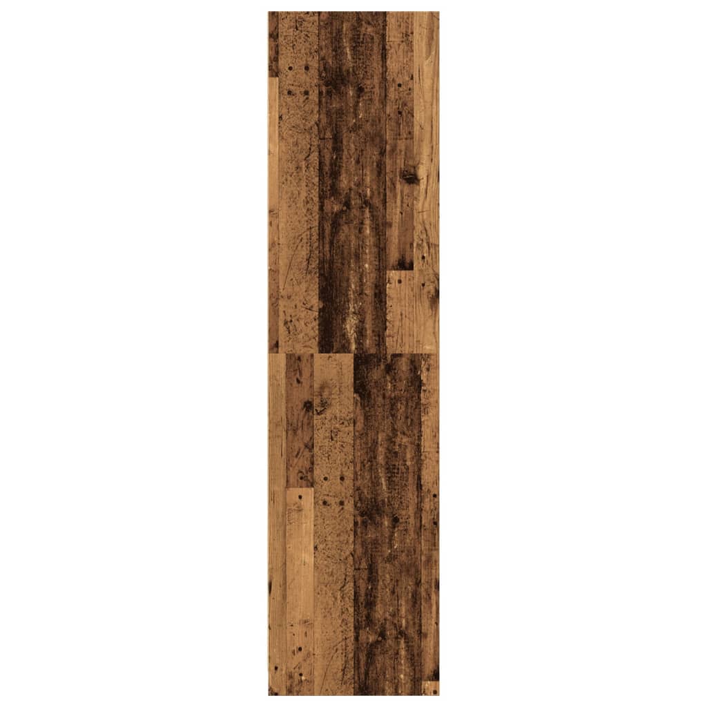 vidaXL Wardrobe Old Wood 30x50x200 cm Engineered Wood - Brown