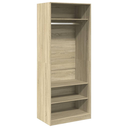 vidaXL Wardrobe Sonoma Oak 80x50x200 cm Engineered Wood - Brown