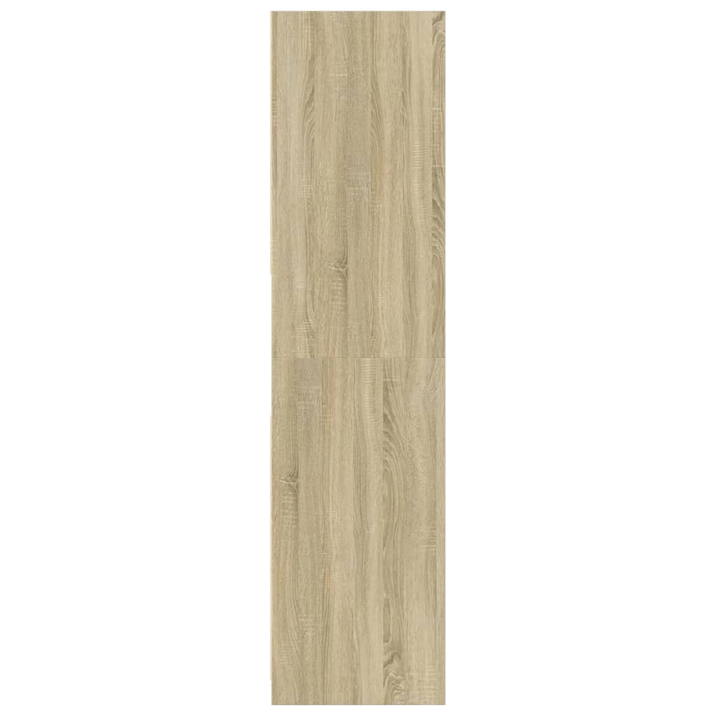 vidaXL Wardrobe Sonoma Oak 80x50x200 cm Engineered Wood - Brown