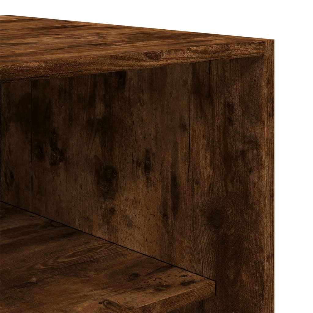vidaXL Wardrobe Smoked Oak 80x50x200 cm Engineered Wood - Brown