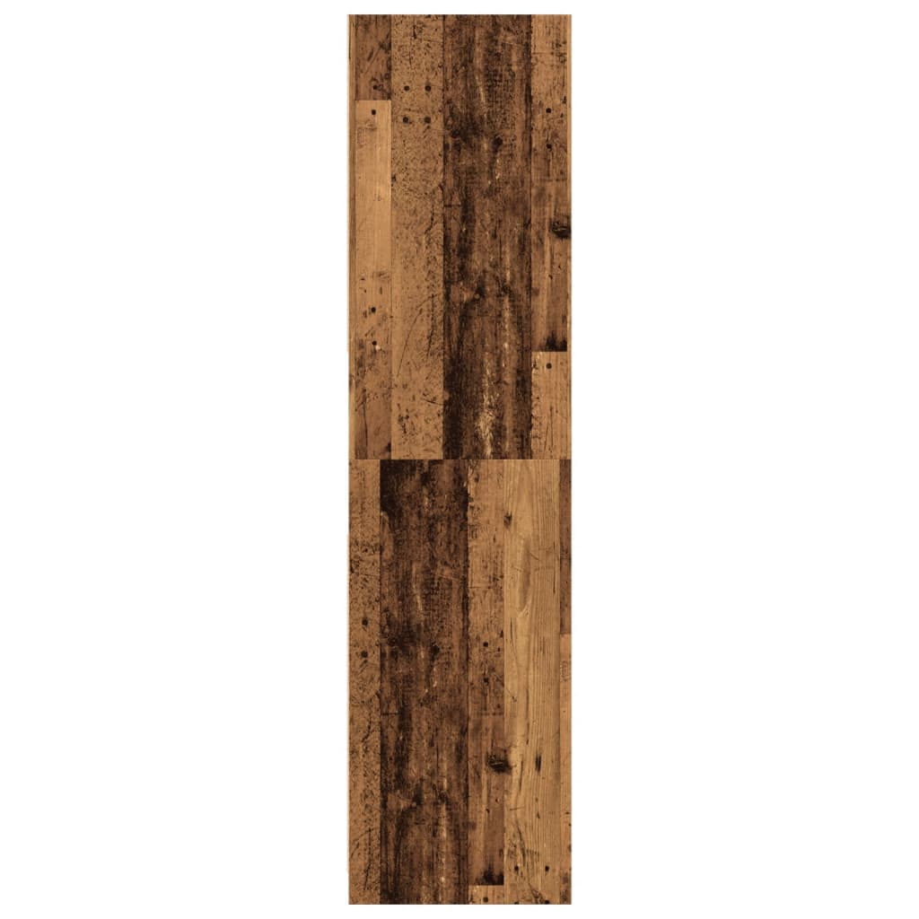 vidaXL Wardrobe Old Wood 80x50x200 cm Engineered Wood - Brown