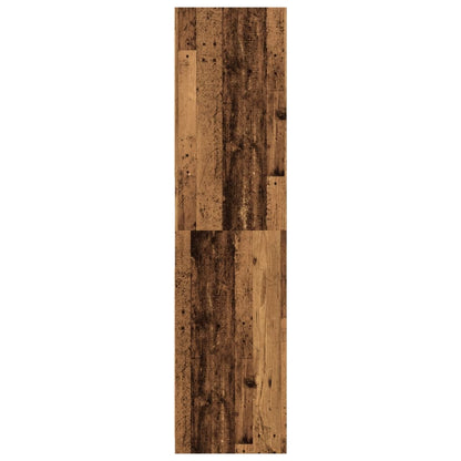 vidaXL Wardrobe Old Wood 80x50x200 cm Engineered Wood - Brown