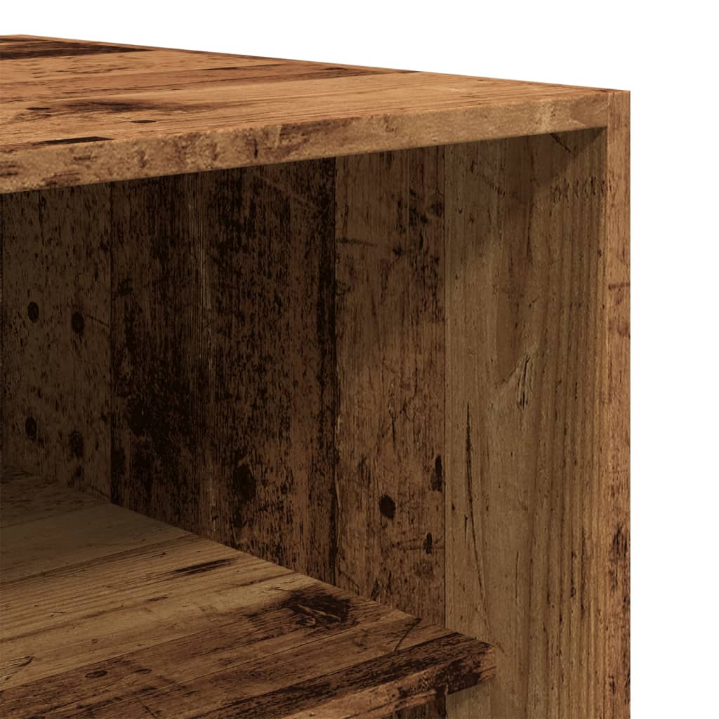 vidaXL Wardrobe Old Wood 80x50x200 cm Engineered Wood - Brown