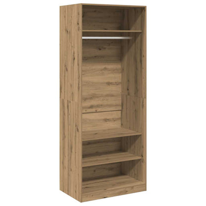 vidaXL Wardrobe Artisian Oak 80x50x200 cm Engineered Wood - Brown