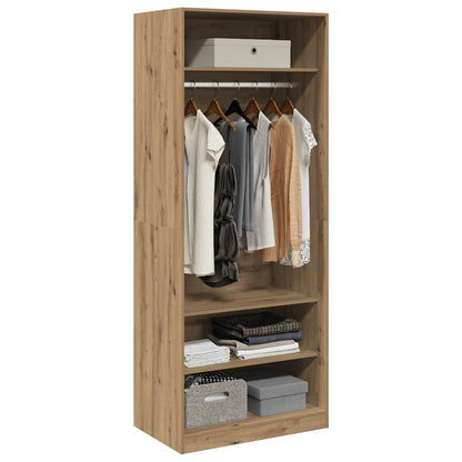 vidaXL Wardrobe Artisian Oak 80x50x200 cm Engineered Wood - Brown