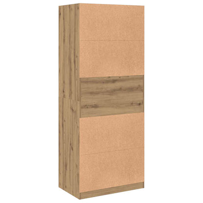vidaXL Wardrobe Artisian Oak 80x50x200 cm Engineered Wood - Brown