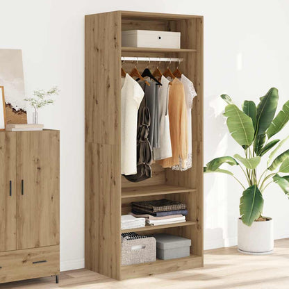 vidaXL Wardrobe Artisian Oak 80x50x200 cm Engineered Wood - Brown