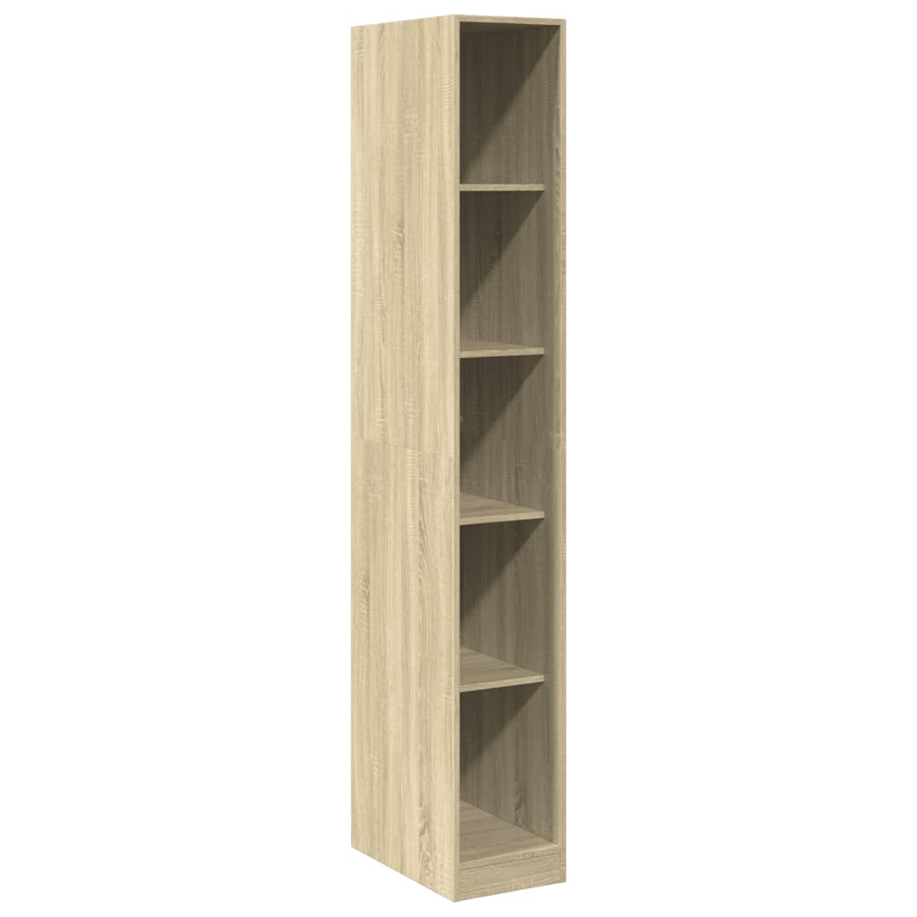 vidaXL Wardrobe Sonoma Oak 30x50x200 cm Engineered Wood - Brown - 65710