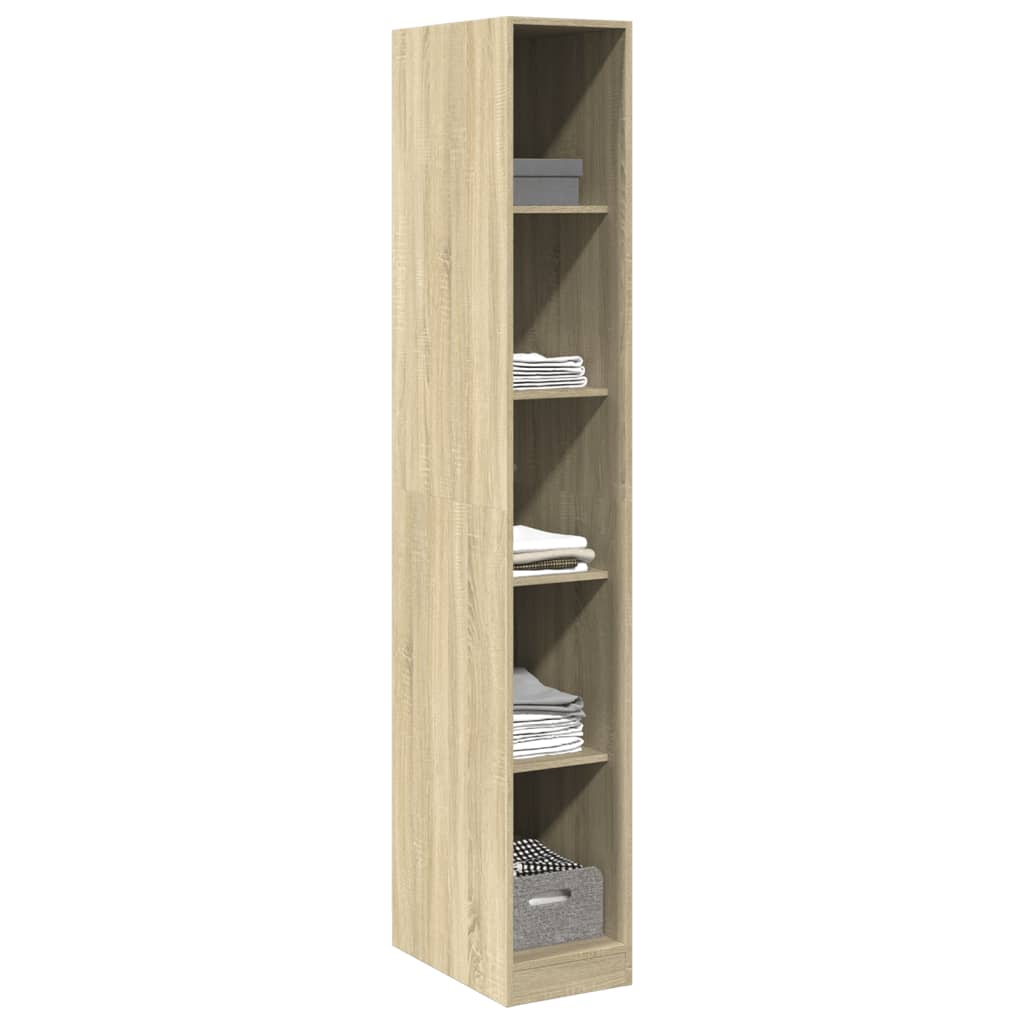 vidaXL Wardrobe Sonoma Oak 30x50x200 cm Engineered Wood - Brown - 65710