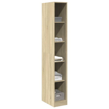 vidaXL Wardrobe Sonoma Oak 30x50x200 cm Engineered Wood - Brown - 65710