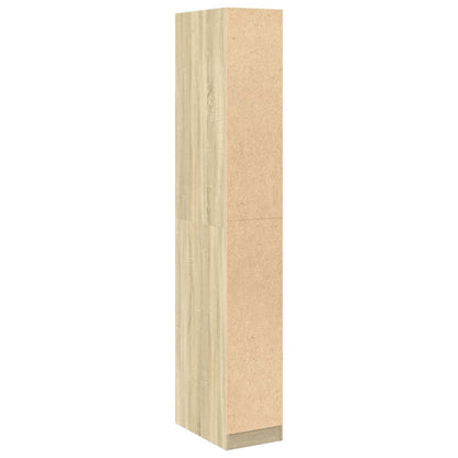 vidaXL Wardrobe Sonoma Oak 30x50x200 cm Engineered Wood - Brown - 65710