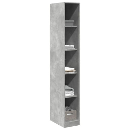 vidaXL Wardrobe Concrete Grey 30x50x200 cm Engineered Wood - 65713