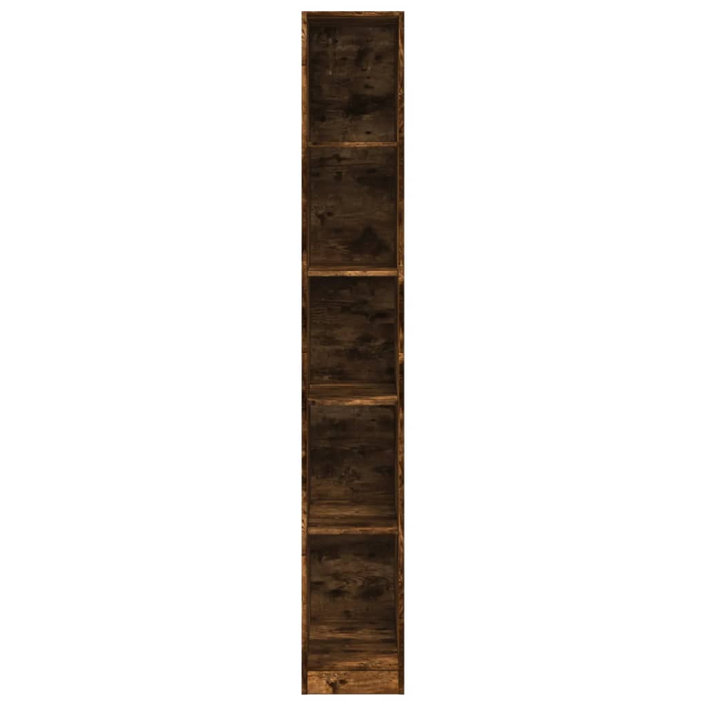 vidaXL Wardrobe Smoked Oak 30x50x200 cm Engineered Wood - Brown - 65714