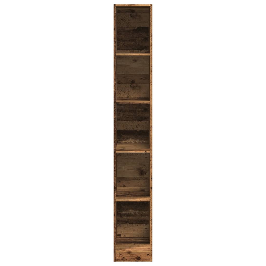 vidaXL Wardrobe Old Wood 30x50x200 cm Engineered Wood - Brown - 65732
