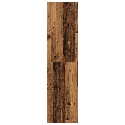 vidaXL Wardrobe Old Wood 30x50x200 cm Engineered Wood - Brown - 65732