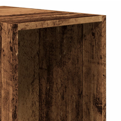vidaXL Wardrobe Old Wood 30x50x200 cm Engineered Wood - Brown - 65732